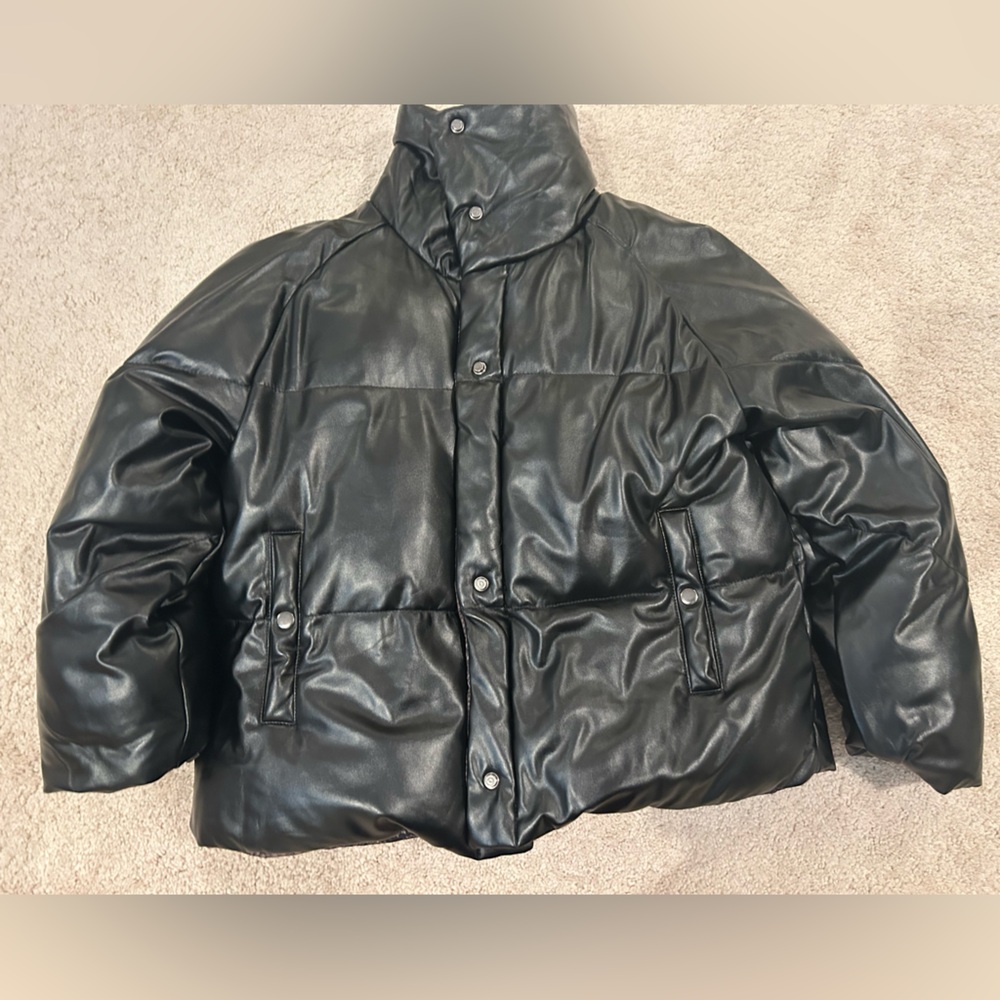 SALE NOW NWNT NYC Reversible Black Puffer Jacket - Picture 7 of 11